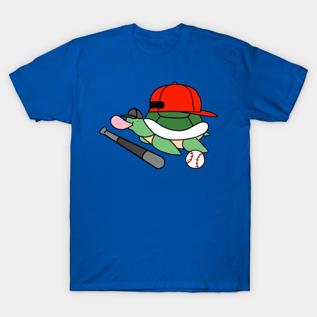 Baseball Turtle T-Shirt by saradaboru